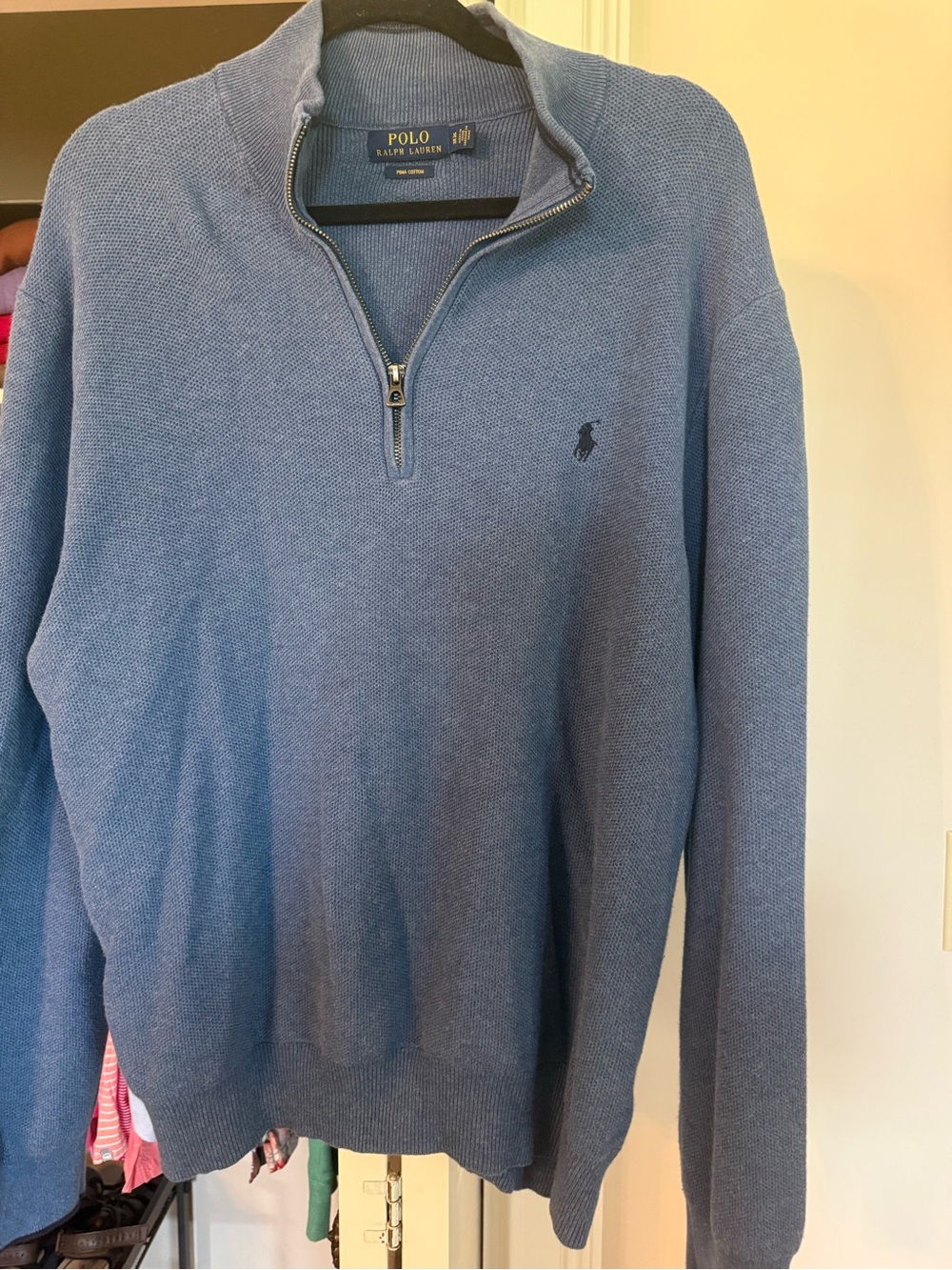 Southern Tide Men's Blue Half-Zip Sweater